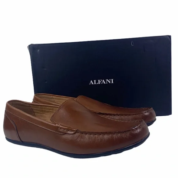 Alfani | Shoes | Alfani Holden Slip On Dark Tan Loafer Shoes  display picture 3